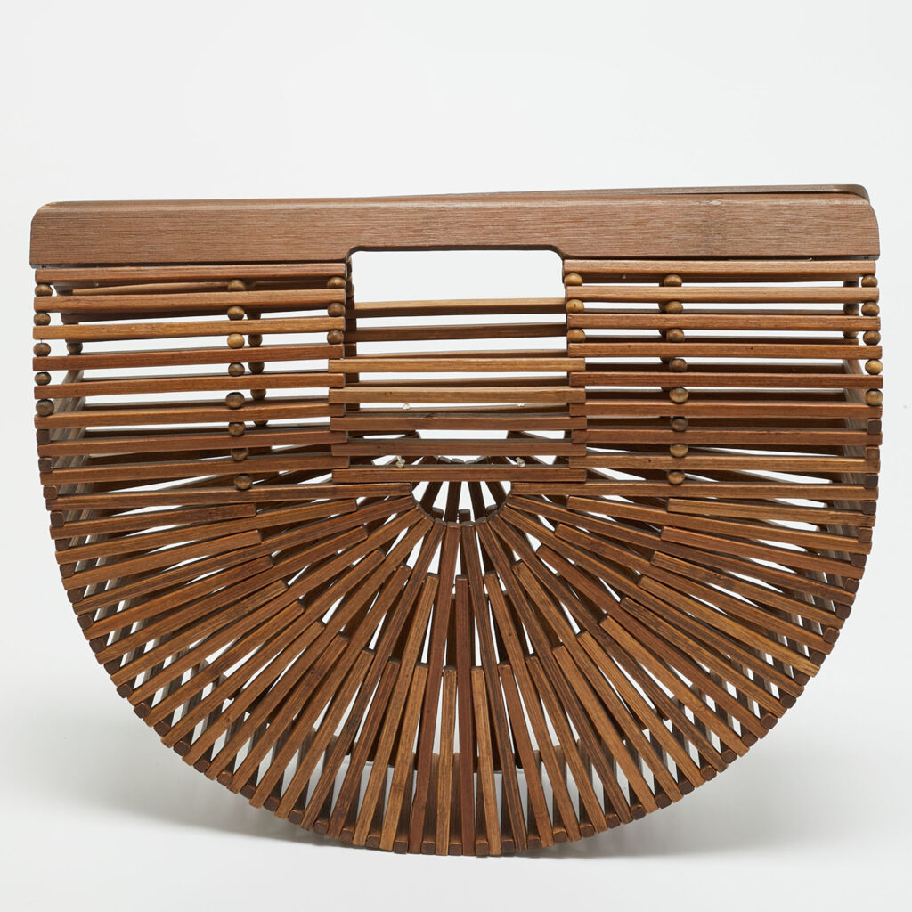 Cult Gaia Brown Bamboo Small Ark Clutch Cult Gaia Brown Bamboo Small Ark Clutch