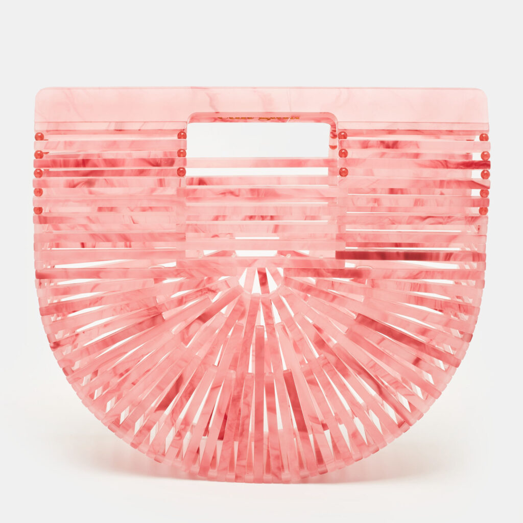 Cult Gaia Ark Mini Pink Acrylic Clutch