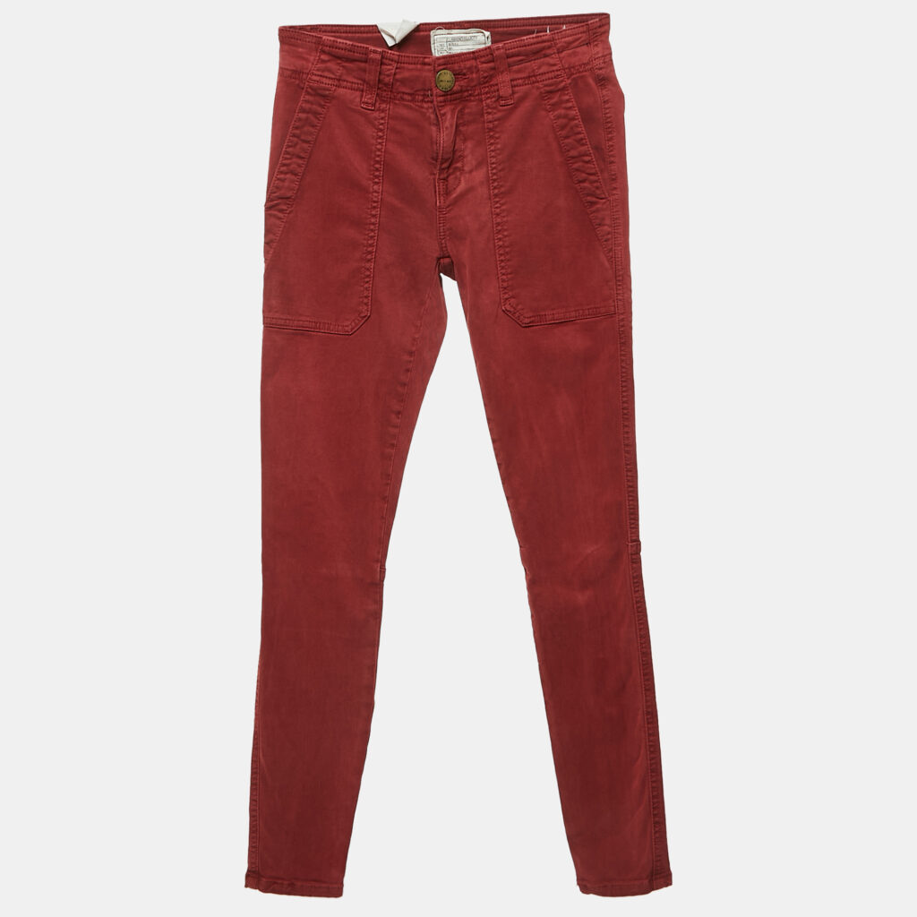 Current Elliot Red Denim High Waist Jeans S Waist 24"