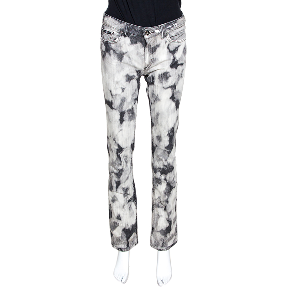 D&G Grey Acid Washed Denim Straight Fit Jeans S D&G Grey Acid Washed Denim Straight Fit Jeans S