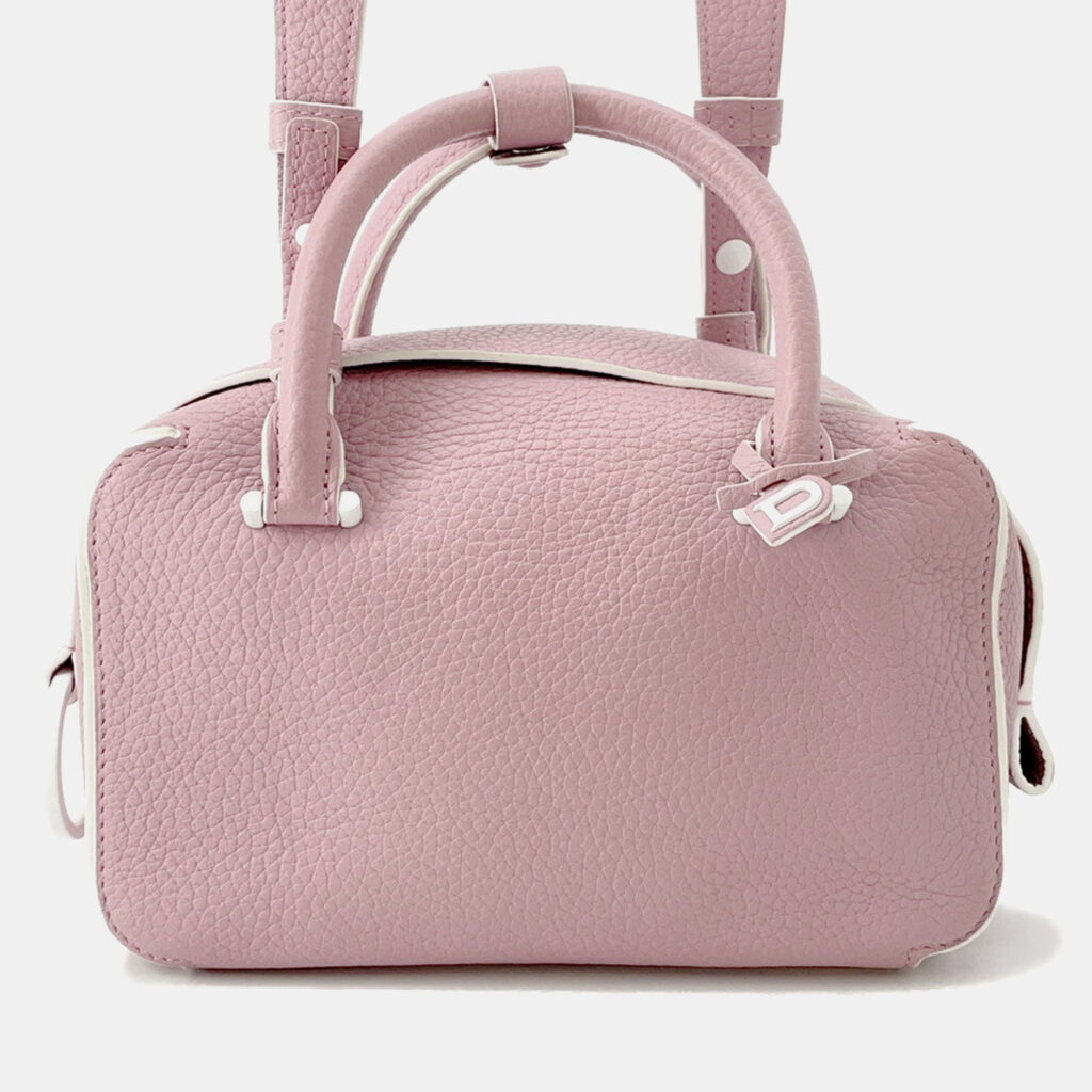 Delvaux Cool Box Pink Grained Calf Leather Size Mini Delvaux Cool Box Pink Grained Calf Leather Size Mini