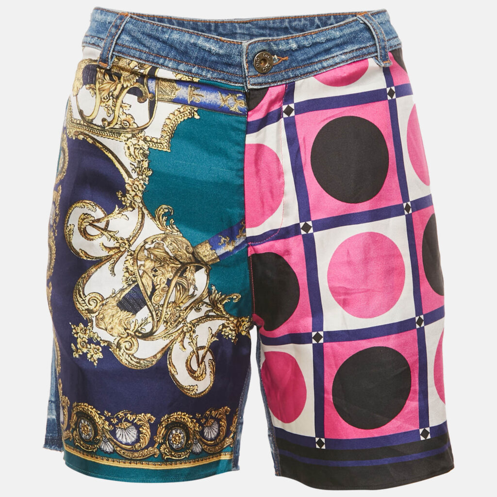D&G Multicolor Patchwork Denim Bermuda Shorts M Waist 32" D&G Multicolor Patchwork Denim Bermuda Shorts M Waist 32"