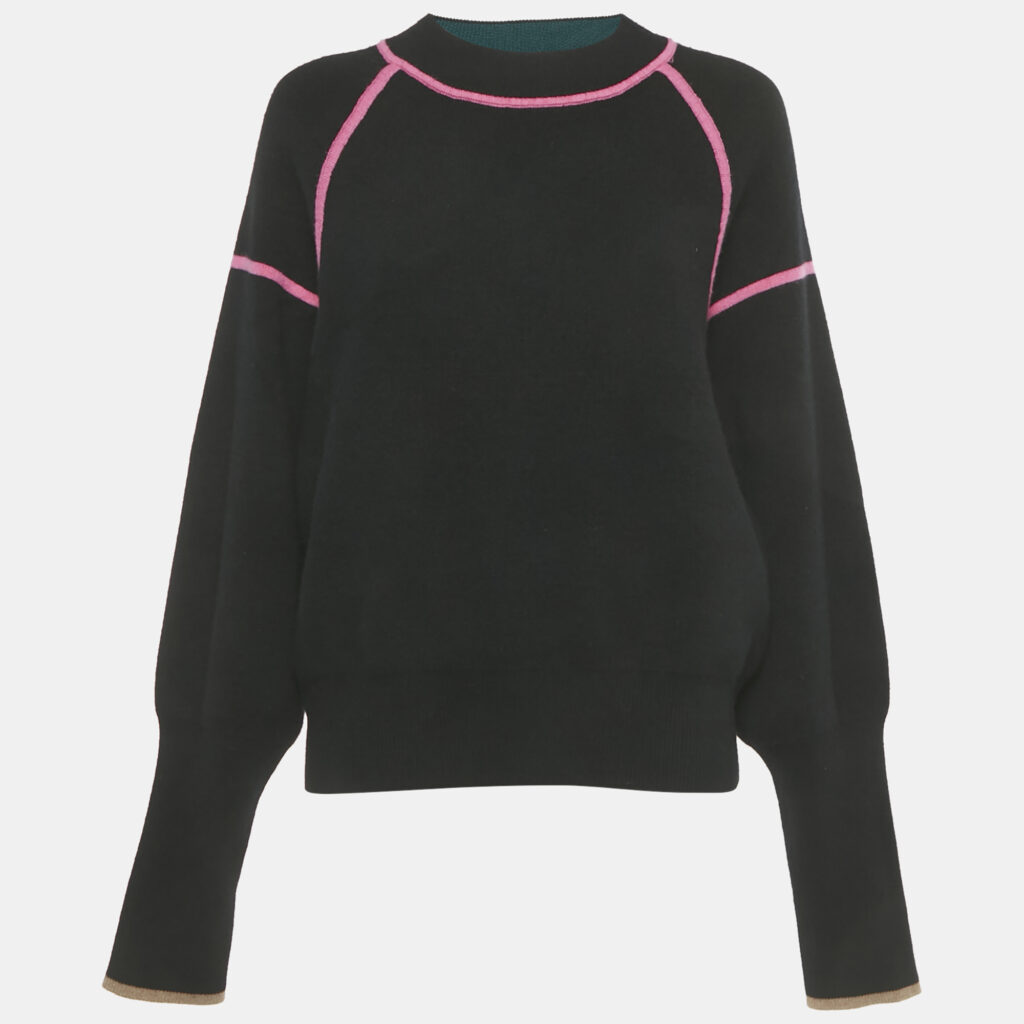 luxury-women-diane-von-furstenberg-new-clothes-p1226321-005.jpg Diane Von Furstenberg Black Wool Blend Rhylee Sweatshirt L