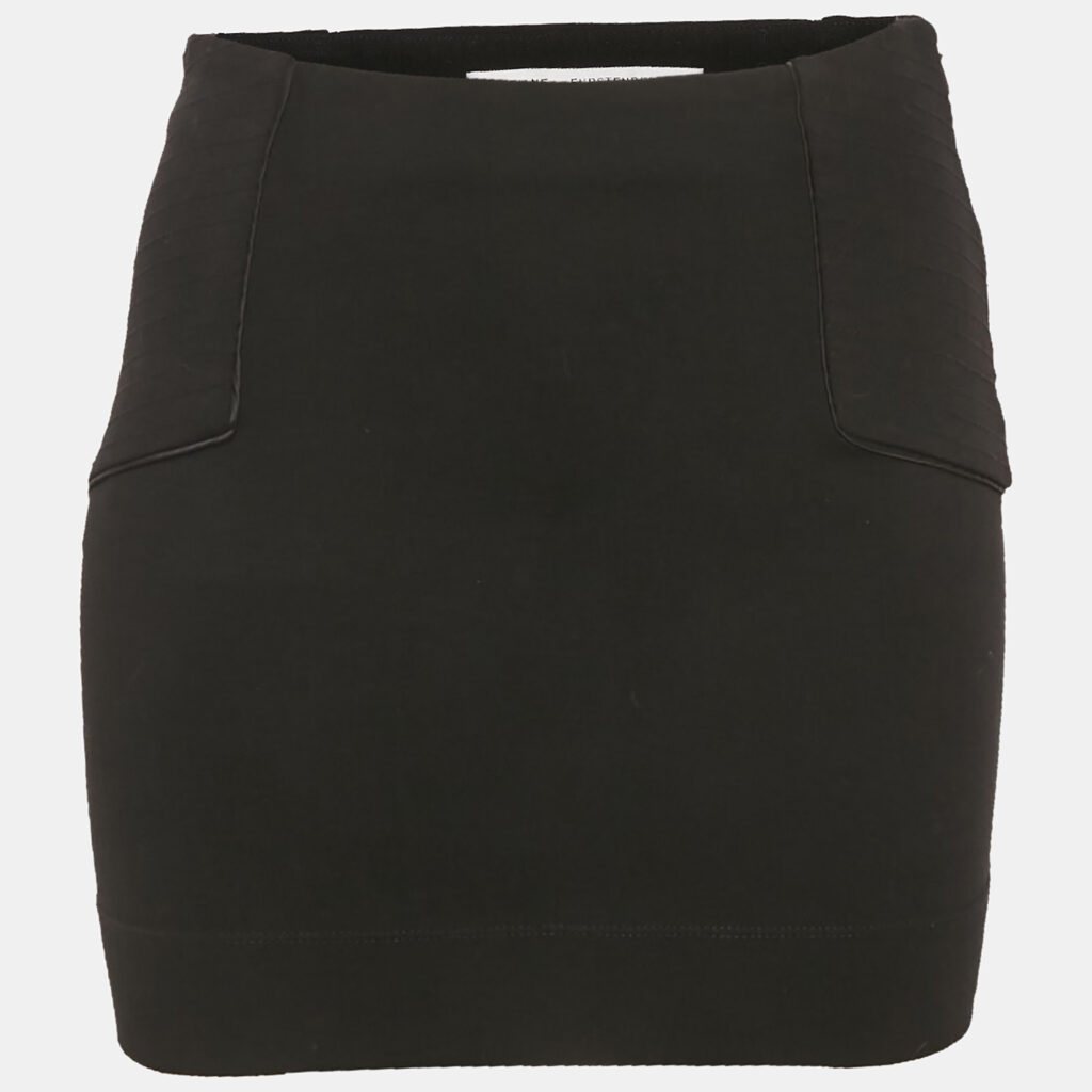 Diane Von Furstenberg Black Crepe Mini Skirt XS Diane Von Furstenberg Black Crepe Mini Skirt XS