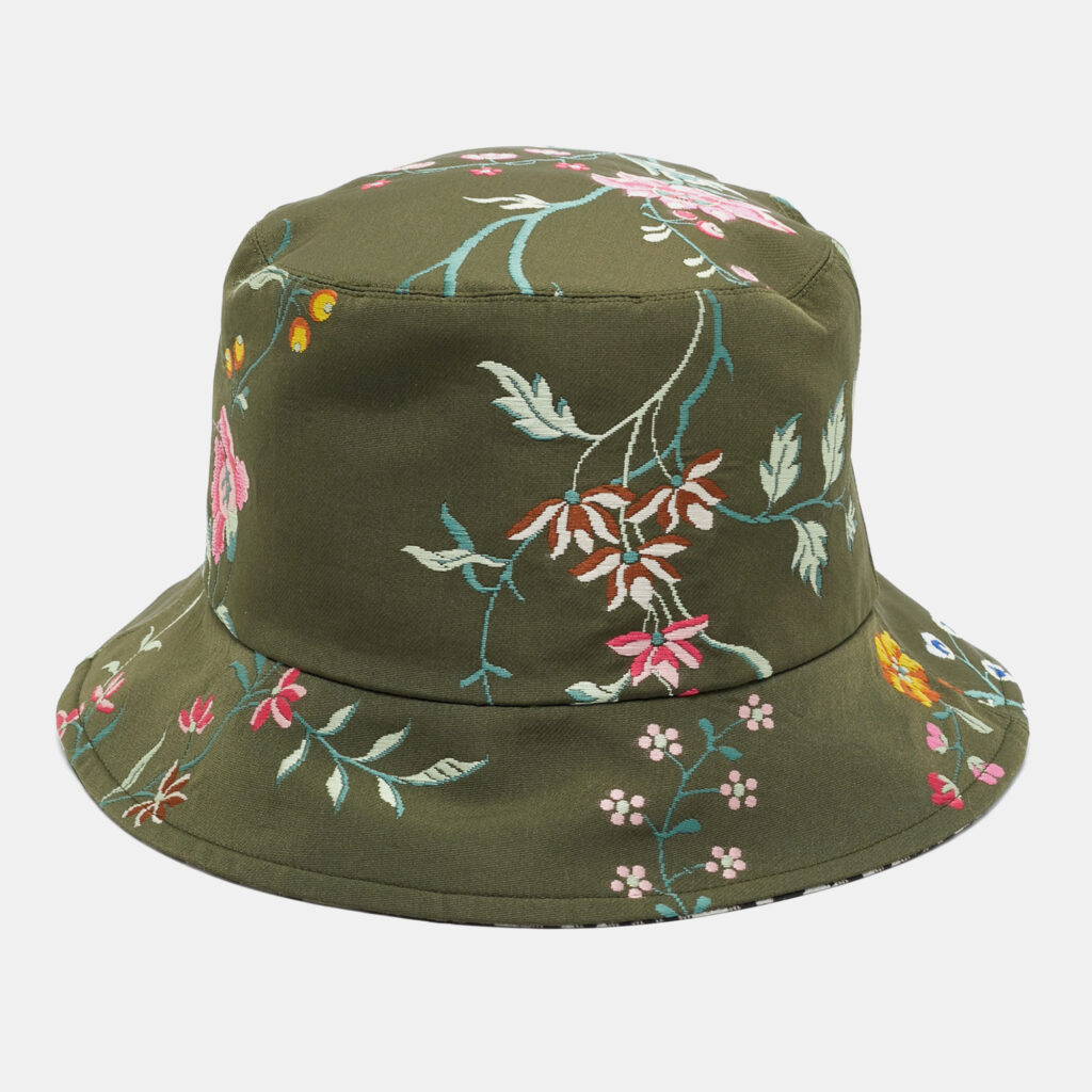 Christian Dior Green Teddy-d Dior Petites Fleurs Reversible Bucket Hat Size 57 Christian Dior Green Teddy-d Dior Petites Fleurs Reversible Bucket Hat Size 57