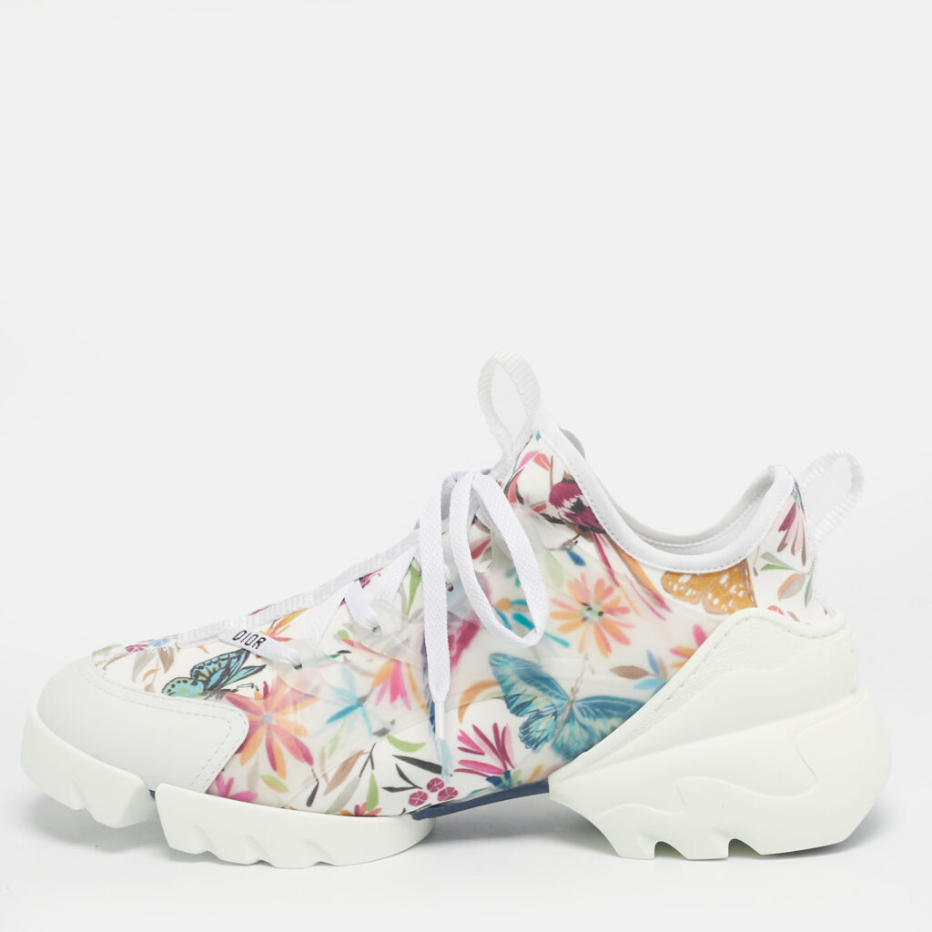 Dior Multicolor Neoprene and PVC D-Connect Sneakers Size 39.5 Dior Multicolor Neoprene and PVC D-Connect Sneakers Size 39.5