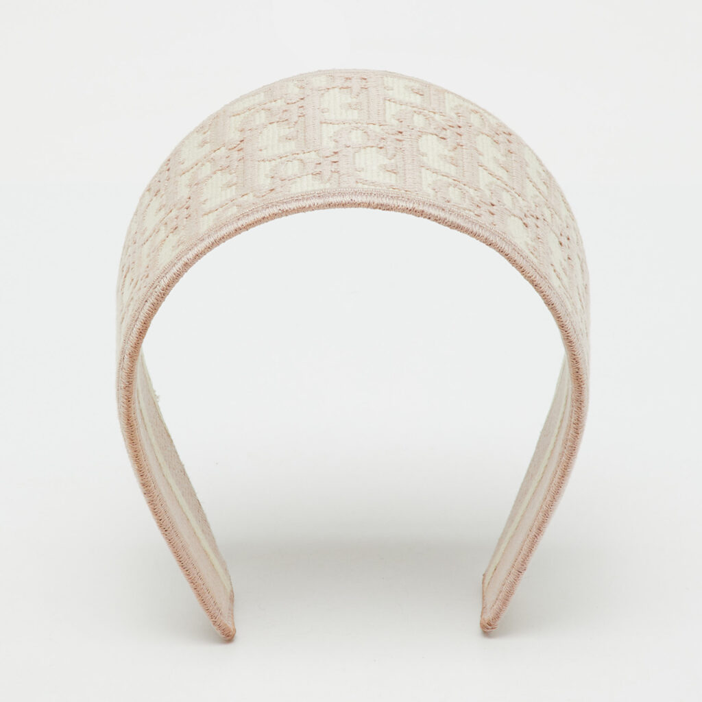 Dior Pink Oblique Pattern Wide Headband Dior Pink Oblique Pattern Wide Headband