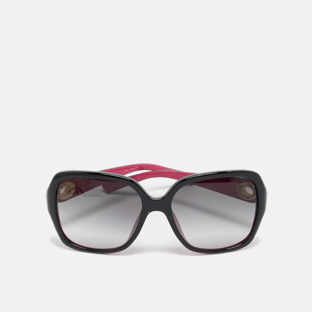 Dior Black/Pink Gradient WOQA Diorissimo Square Sunglasses Dior Black/Pink Gradient WOQA Diorissimo Square Sunglasses
