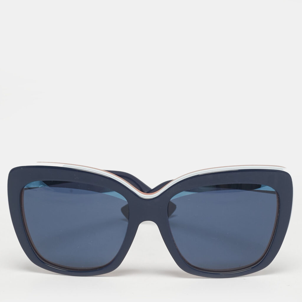 Dior Blue/Orange 3985O Graphic F Cat Eye Sunglasses Dior Blue/Orange 3985O Graphic F Cat Eye Sunglasses
