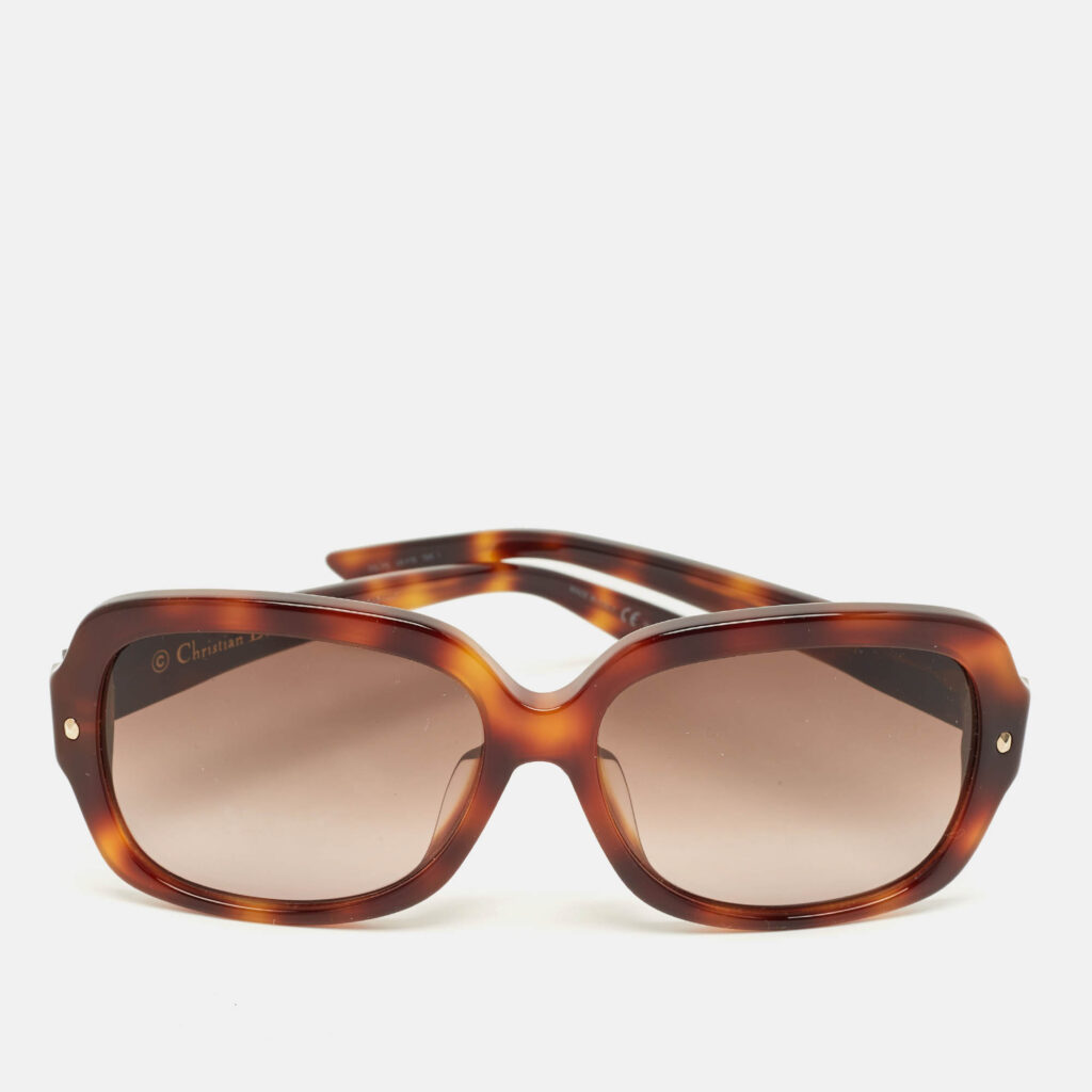 Dior Tortoise Brown Gradient Brillance F Crystal Square Sunglasses Dior Tortoise Brown Gradient Brillance F Crystal Square Sunglasses