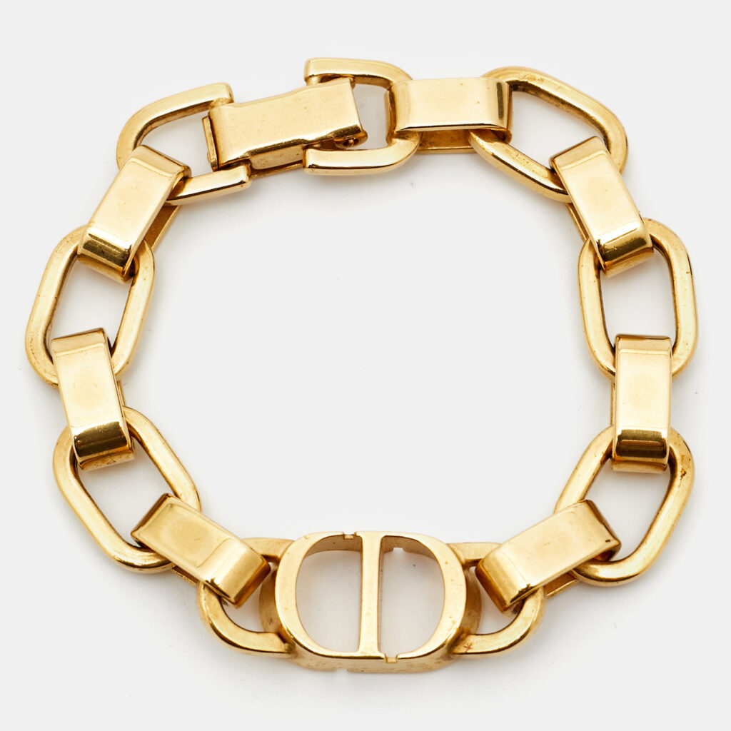 Dior CD Gold Tone Bracelet Dior CD Gold Tone Bracelet