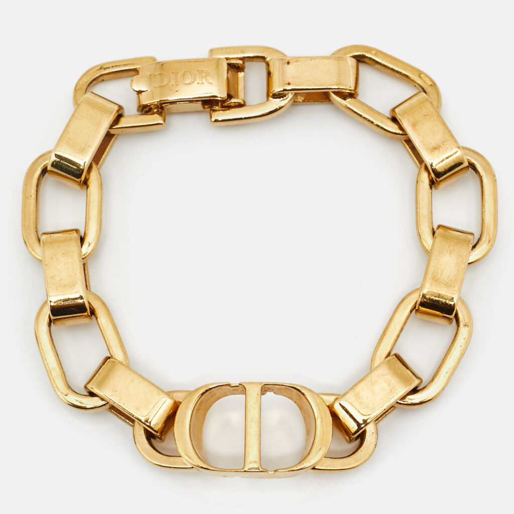 Dior CD Gold Tone Bracelet Dior CD Gold Tone Bracelet