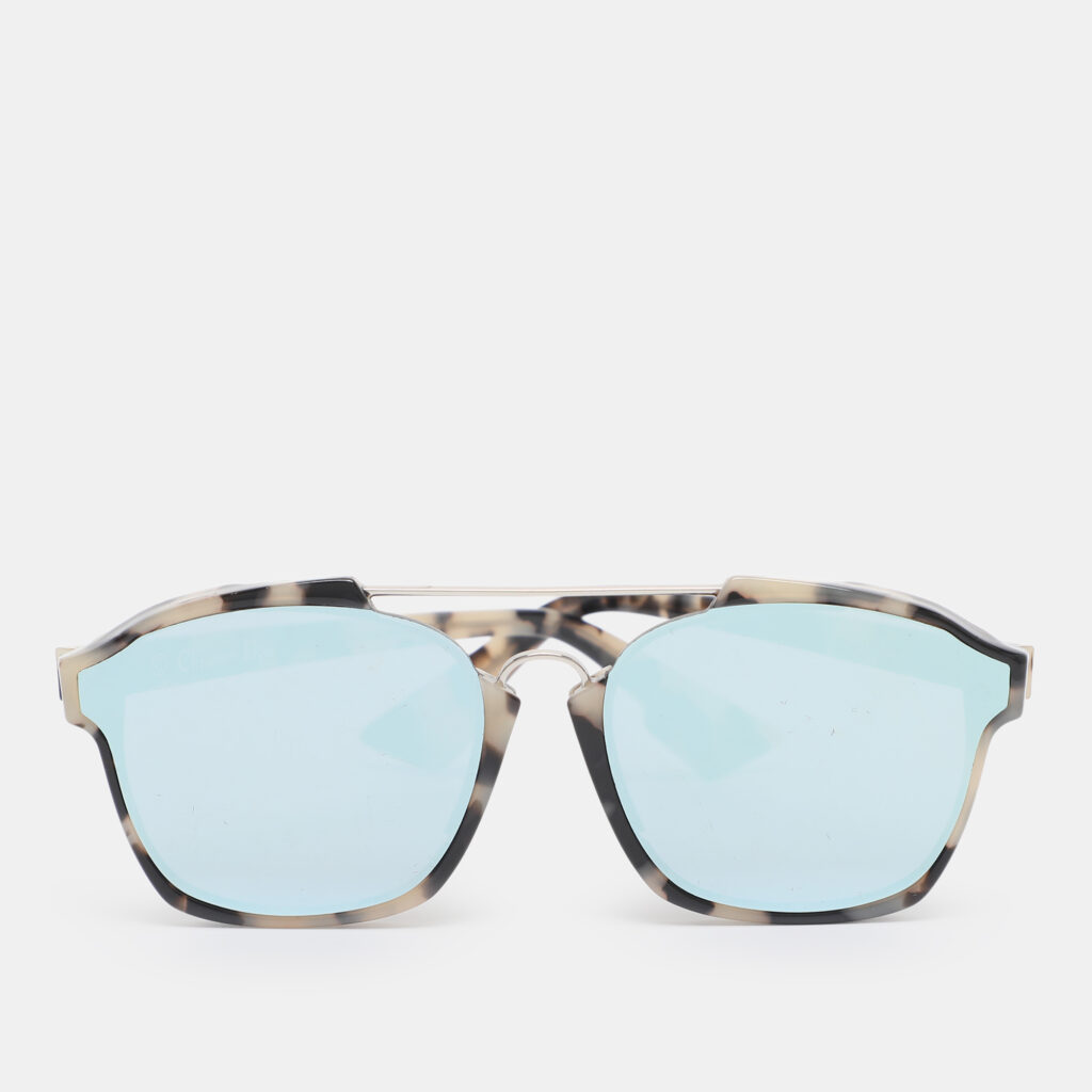luxury-women-dior-used-accessories-p1241989-001.jpg Dior Beige/Grey Mirrored A4EA4 Abstract Aviators Sunglasses