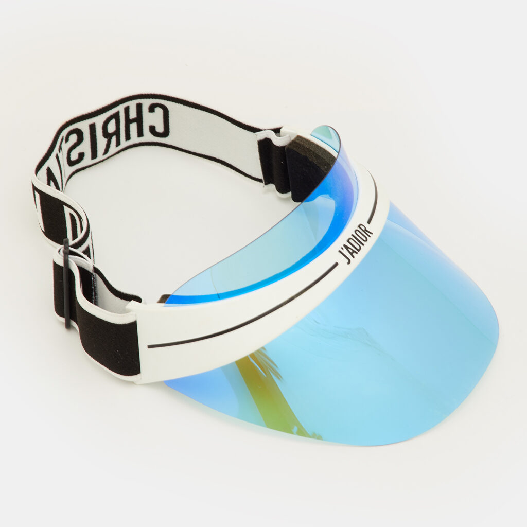 Dior Blue Iridescent DiorClub1 Visor Hat Dior Blue Iridescent DiorClub1 Visor Hat