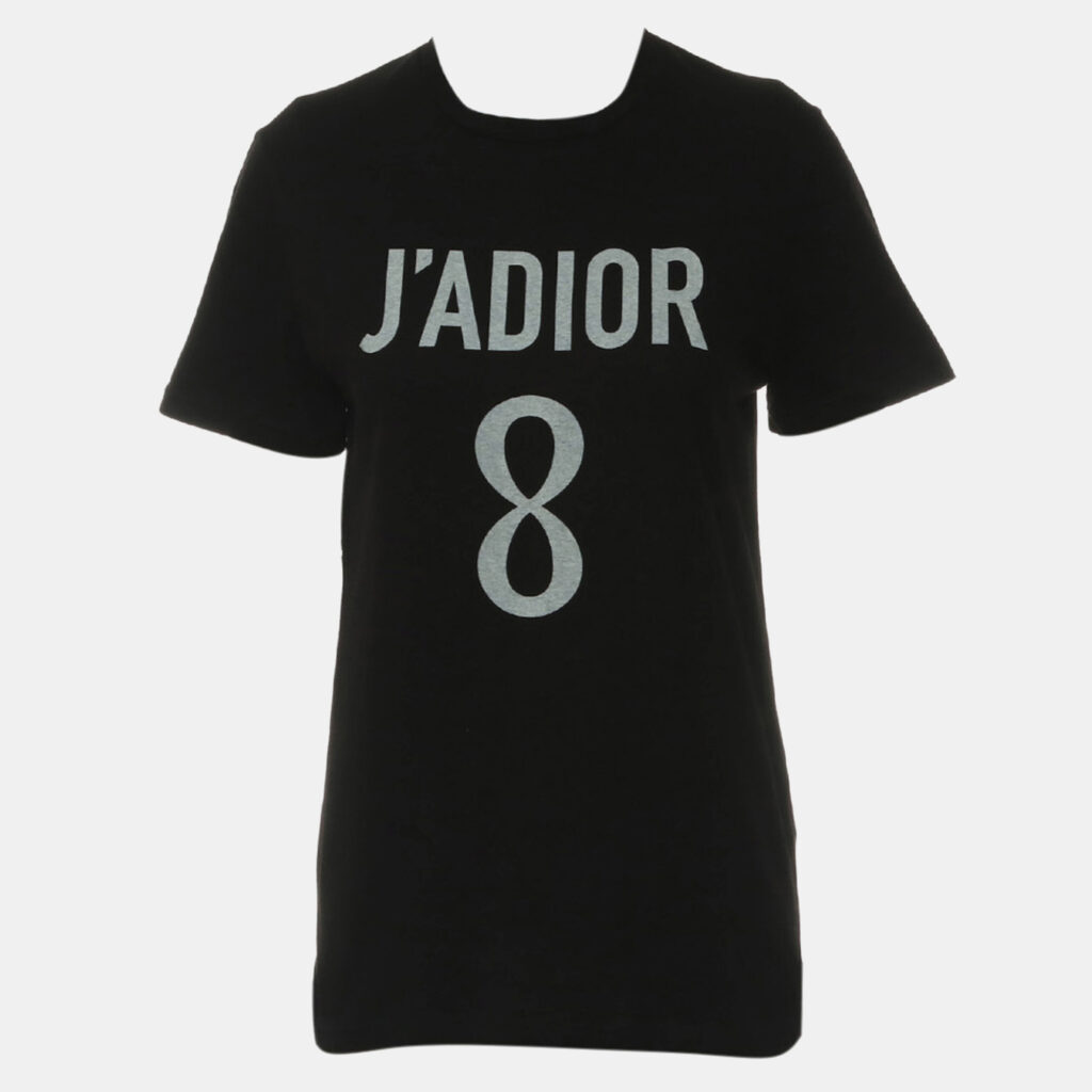 J'Adior 8 Printed Black T-Shirt Size S J'Adior 8 Printed Black T-Shirt Size S