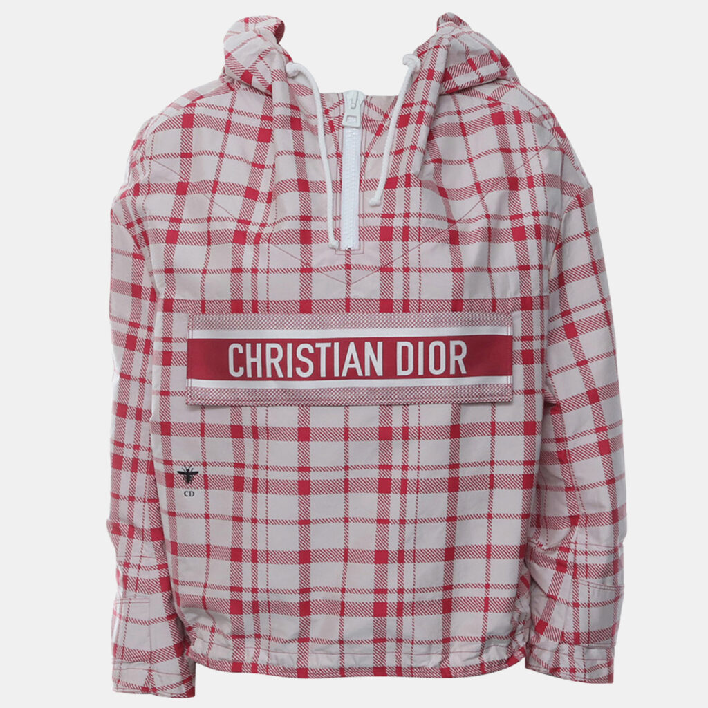 Dior Oversized Checkered Hooded Jacket
