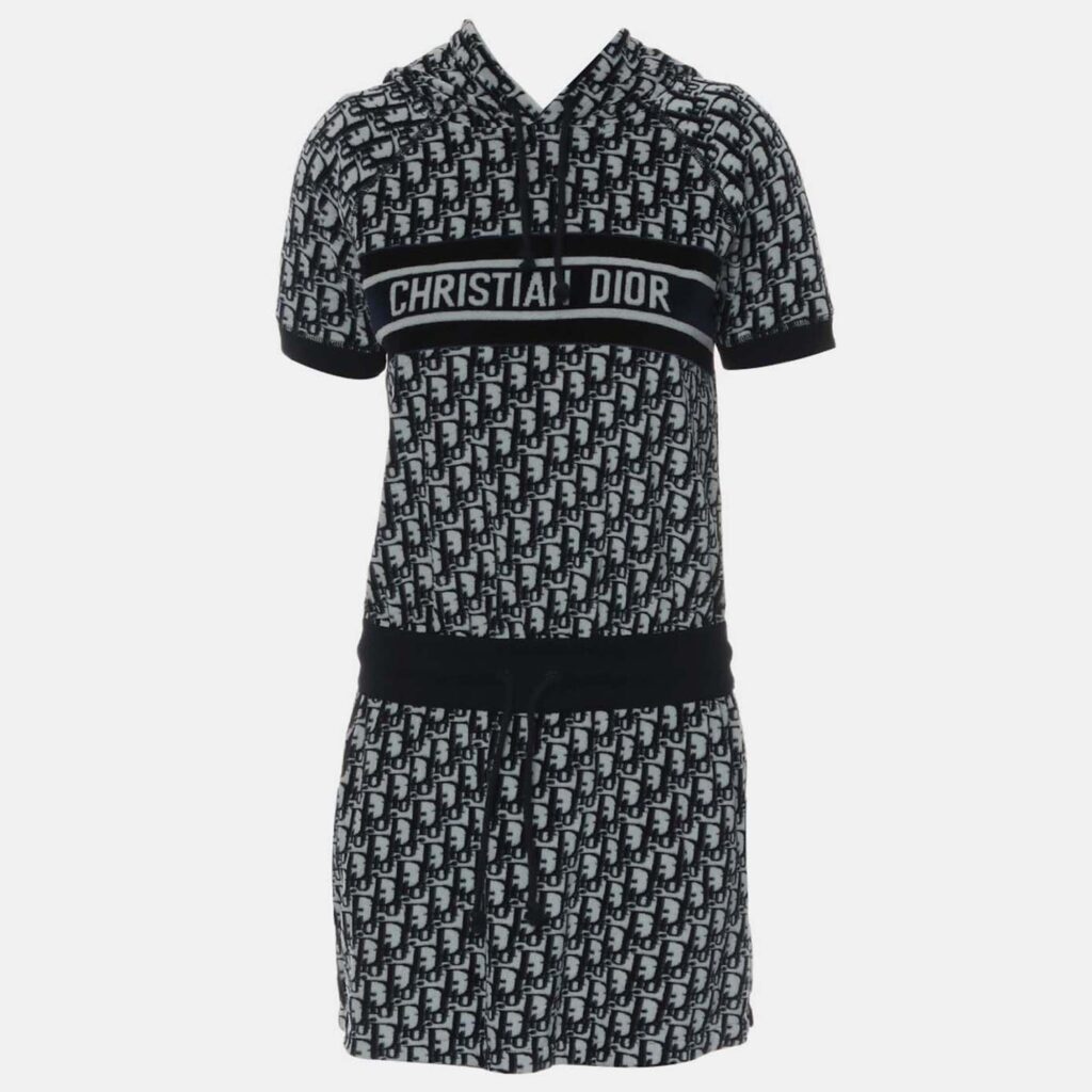 Dior Velour Hooded Dress Size XS Dior Velour Hooded Dress Size XS