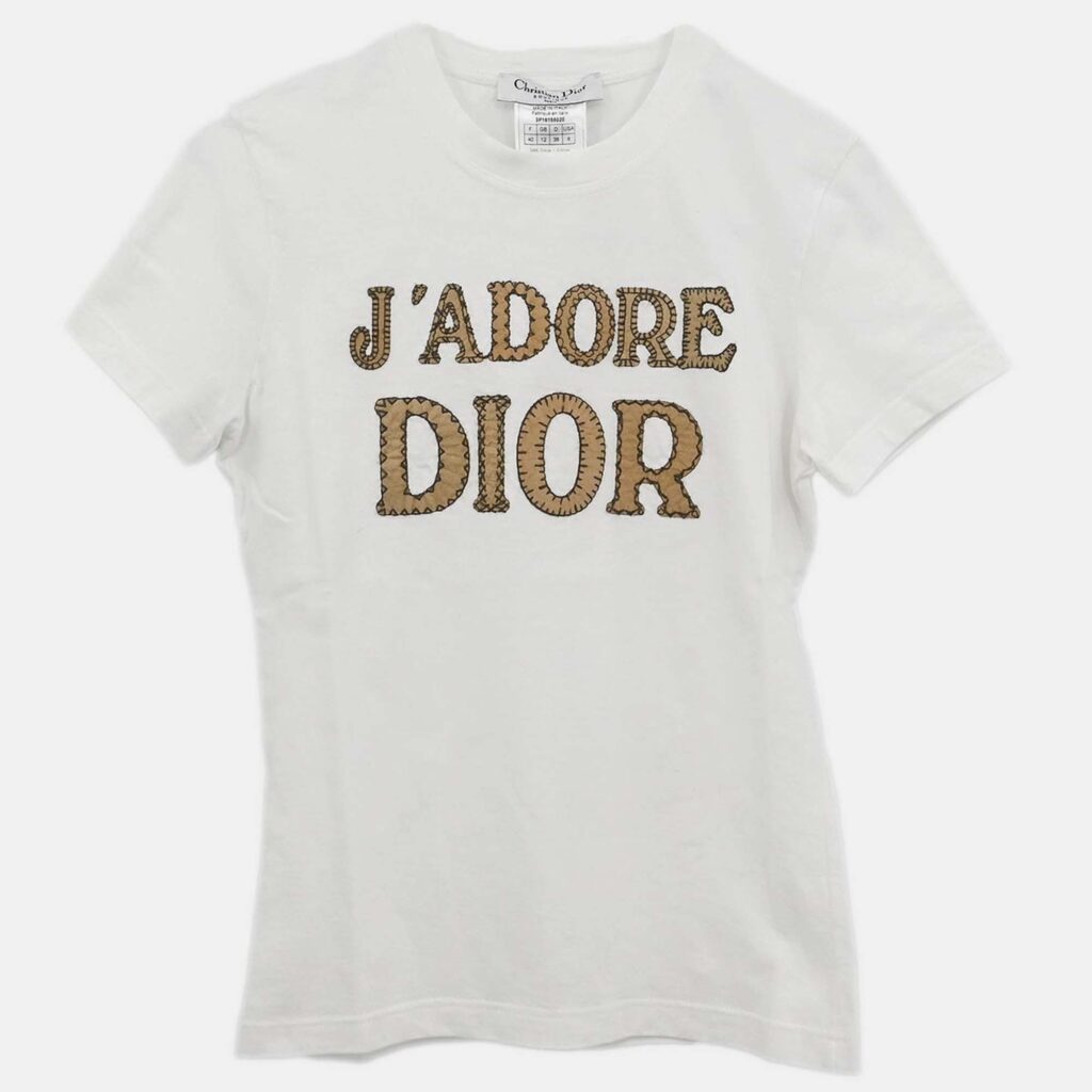 Christian Dior T-shirt White Size 40