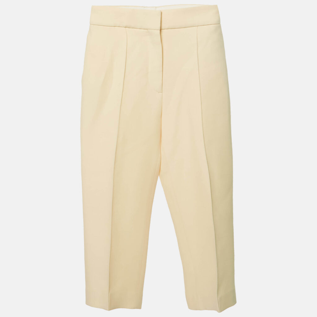 Dior Cream Wool Blend Capri Pants S Dior Cream Wool Blend Capri Pants S