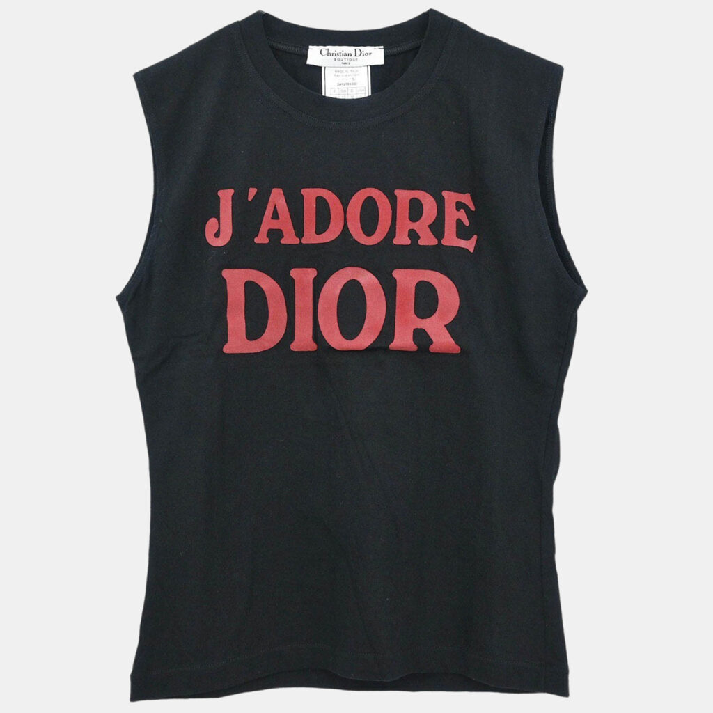 Christian Dior Sleeveless Tank Top Black #38 Christian Dior Sleeveless Tank Top Black #38