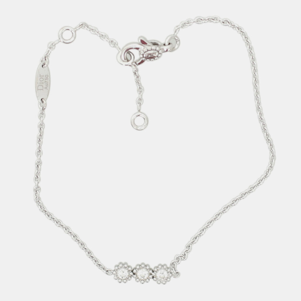 Dior Mimirose 18K White Gold Bracelet With Diamonds Dior Mimirose 18K White Gold Bracelet With Diamonds