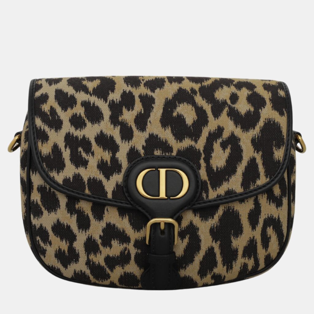 Dior Black, Beige Canvas Leopard Bobby Bag Dior Black, Beige Canvas Leopard Bobby Bag