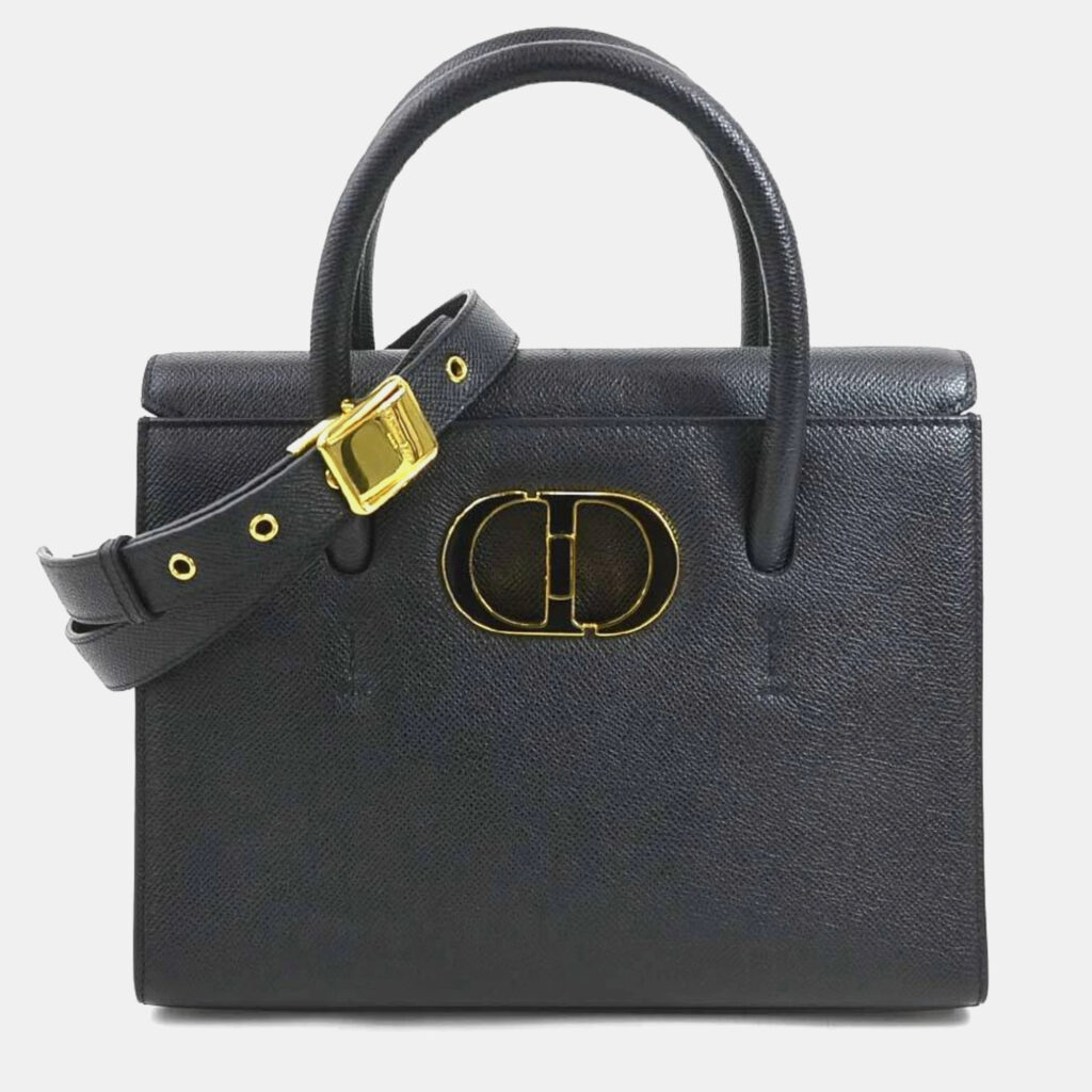 Dior St Honore Black Leather Shoulder Bag Dior St Honore Black Leather Shoulder Bag