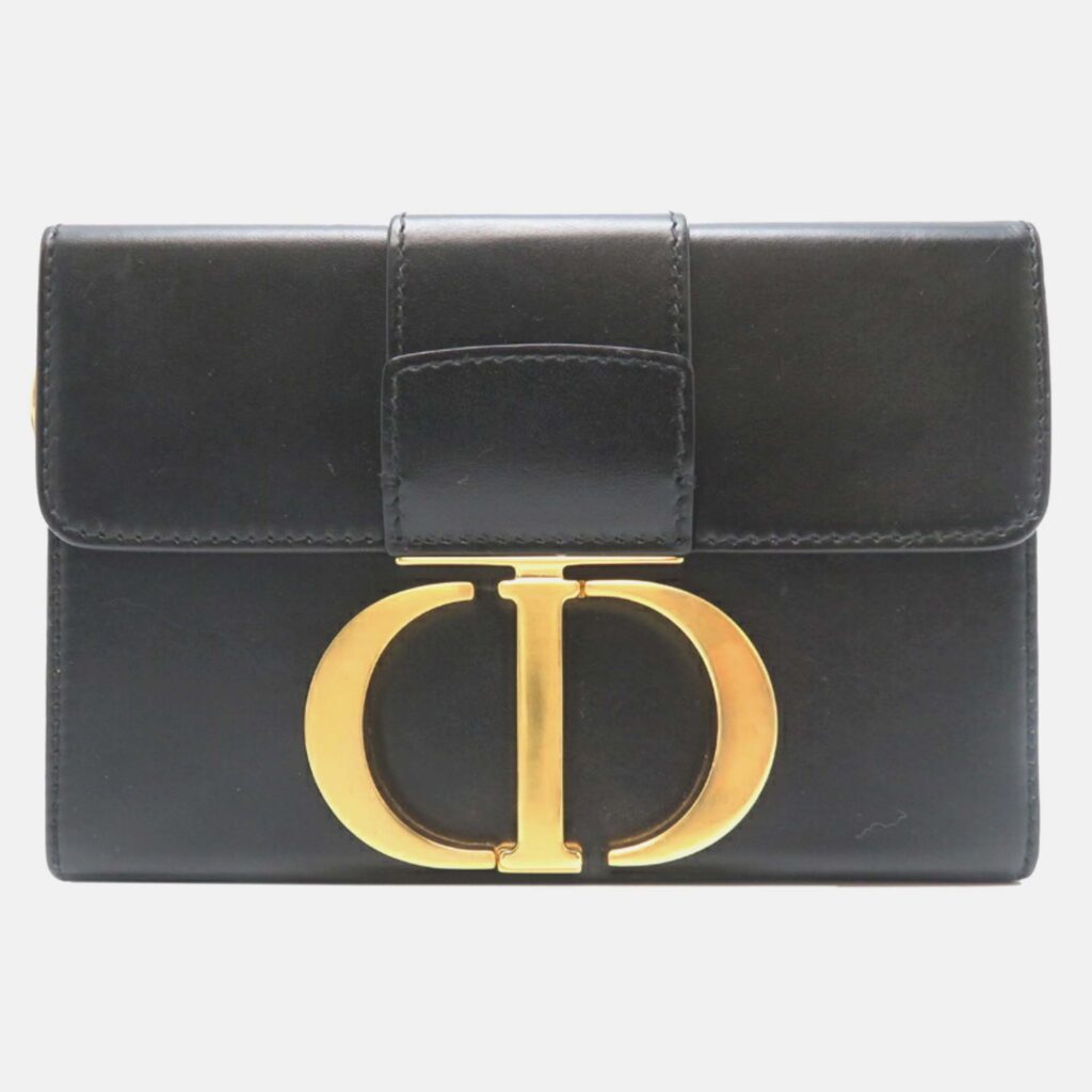 Dior 30 Montaigne Black Calfskin Shoulder Bag Dior 30 Montaigne Black Calfskin Shoulder Bag
