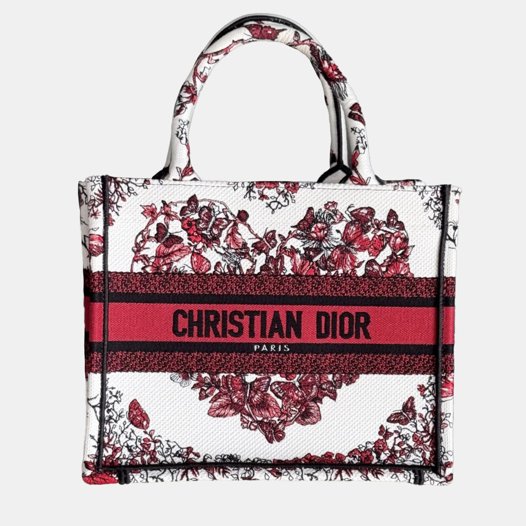 Dior Book Tote Small Pink Canvas Tote Bag Dior Book Tote Small Pink Canvas Tote Bag