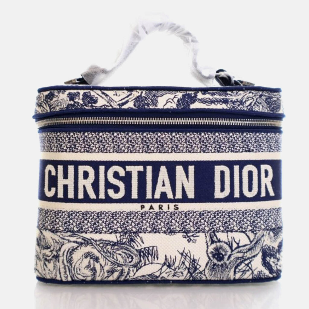 Dior Diortravel Vanity Case Toile de Jouy Canvas Bag Dior Diortravel Vanity Case Toile de Jouy Canvas Bag