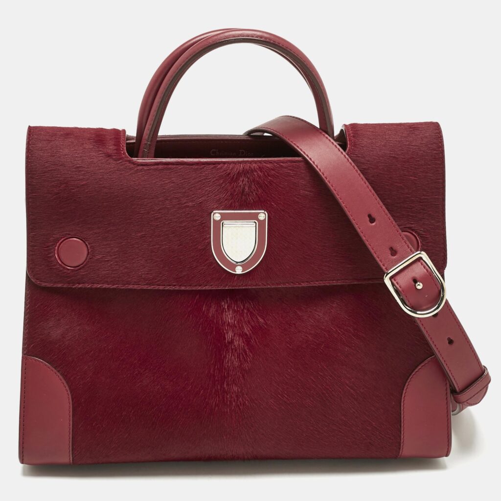 Dior Red Calfhair and Leather Medium Diorever Tote Dior Red Calfhair and Leather Medium Diorever Tote