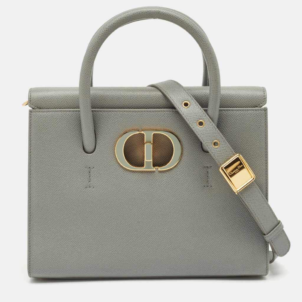 Dior Grey Leather Medium St Honoré Tote Dior Grey Leather Medium St Honoré Tote