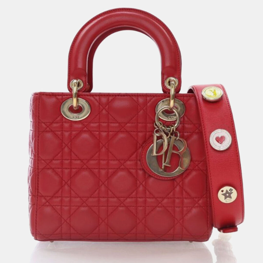 Christian Dior Small Lambskin Lucky Badges My Lady Dior