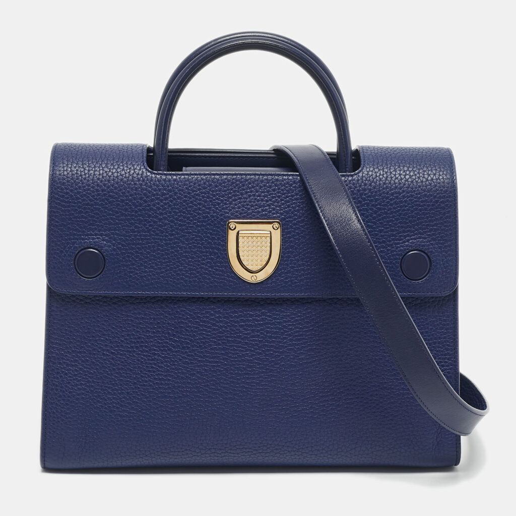 Dior Navy Blue Leather Medium Diorever Tote