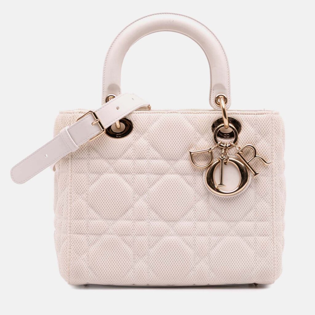 Dior Pink Medium Mesh Cannage Lady Dior Dior Pink Medium Mesh Cannage Lady Dior