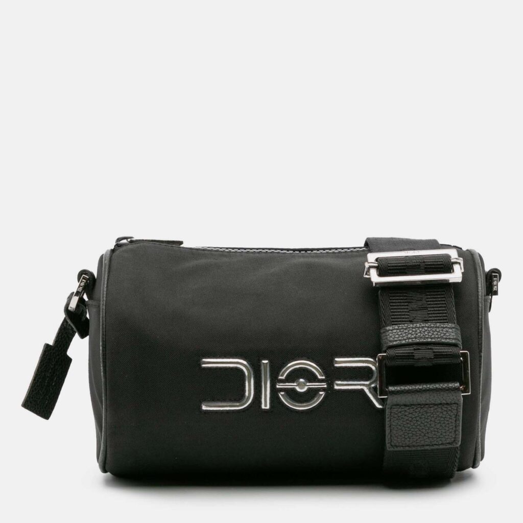 Dior Black Hajime Sorayama Nylon Roller Bag