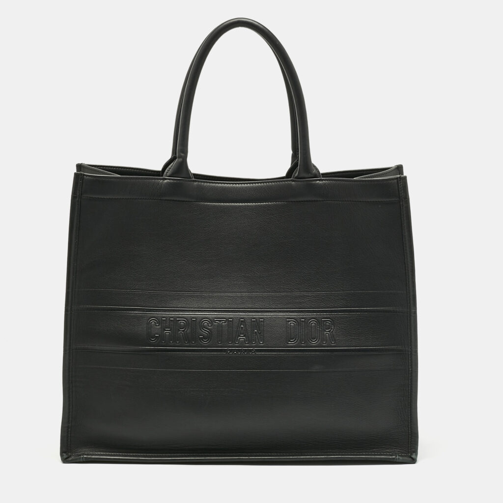 Dior Black Leather Large Book Tote Dior Black Leather Large Book Tote