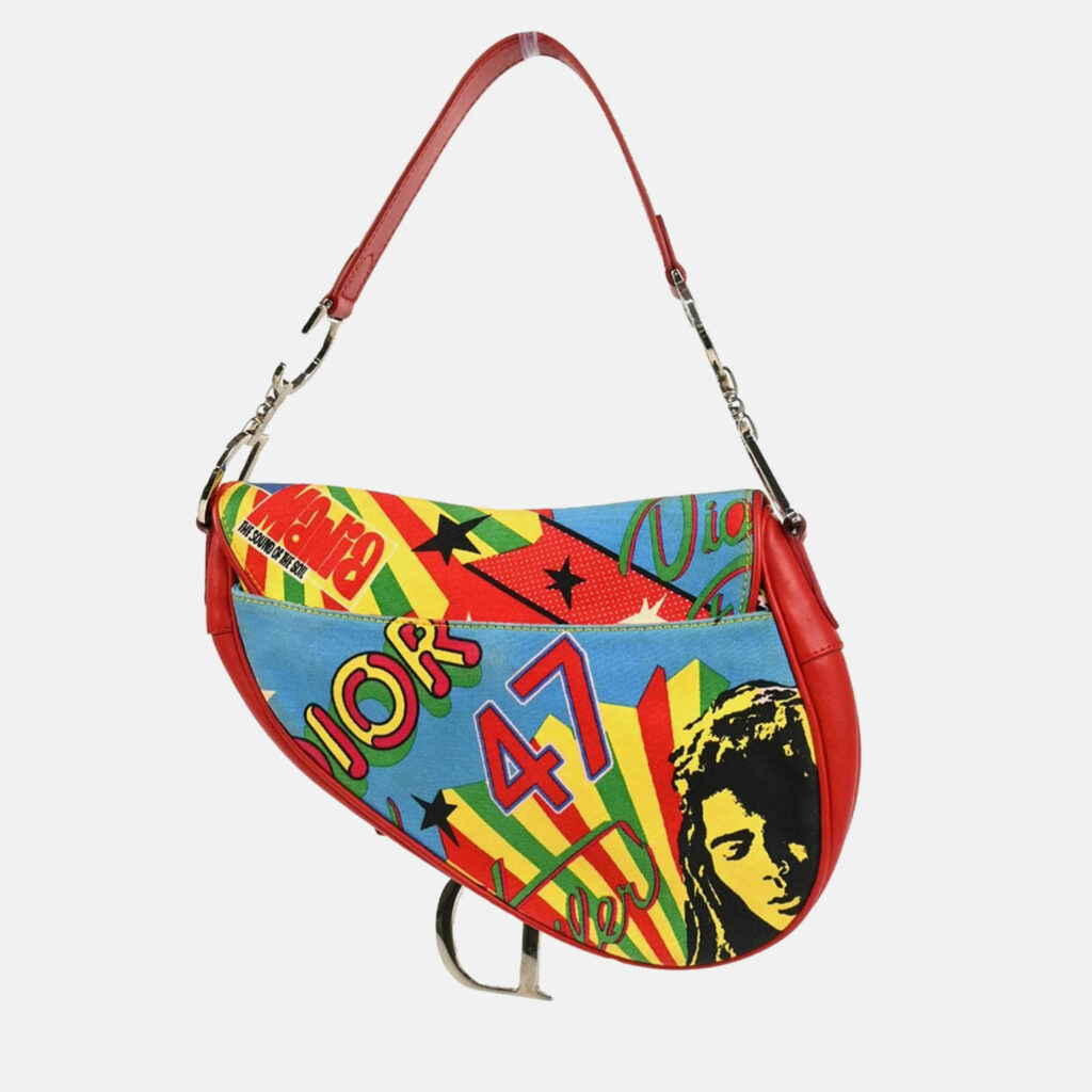 Christian Dior Saddle Red Dior Mania Handbag Christian Dior Saddle Red Dior Mania Handbag