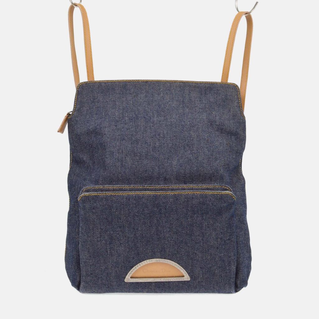Christian Dior Malice Blue Denim Backpack Christian Dior Malice Blue Denim Backpack