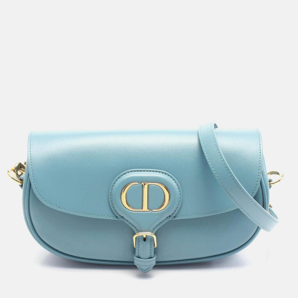 Christian Dior Dior Bobby East-West Shoulder Bag Leather Blue Christian Dior Dior Bobby East-West Shoulder Bag Leather Blue