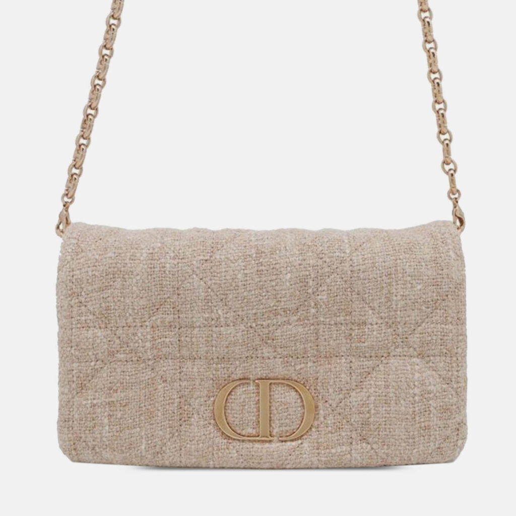 Dior Pink Small Tweed Macrocannage Caro Bag Dior Pink Small Tweed Macrocannage Caro Bag