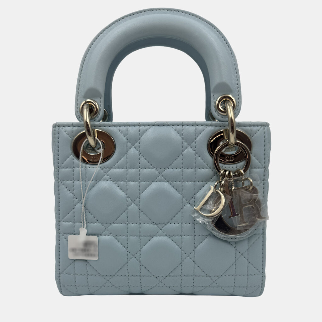 Dior Blue Mini Cannage Lady Dior