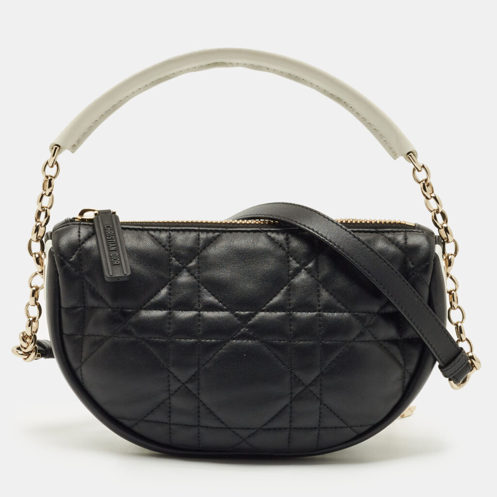 Dior Black Cannage Leather Small Vibe Hobo Dior Black Cannage Leather Small Vibe Hobo