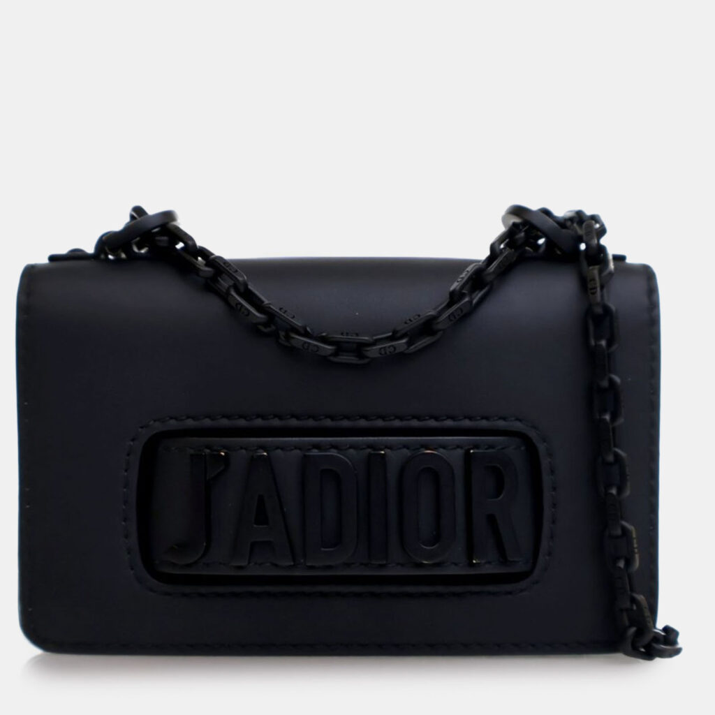 Dior Black Mini Ultra Matte Calfskin J'Adior Chain Flap Dior Black Mini Ultra Matte Calfskin J'Adior Chain Flap