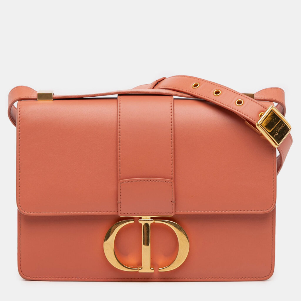 Dior Orange Leather 30 Montaigne Flap Dior Orange Leather 30 Montaigne Flap