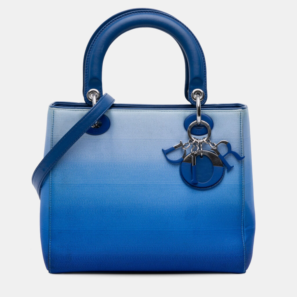 Dior Blue Medium Denim Ombre Lady Dior Dior Blue Medium Denim Ombre Lady Dior