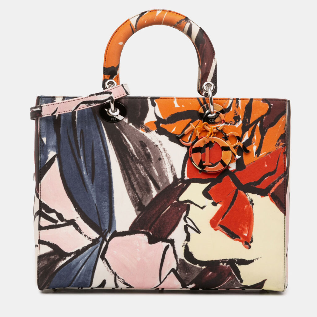 Dior Multicolor Large Canvas Floral Graffiti Lady Dior Dior Multicolor Large Canvas Floral Graffiti Lady Dior