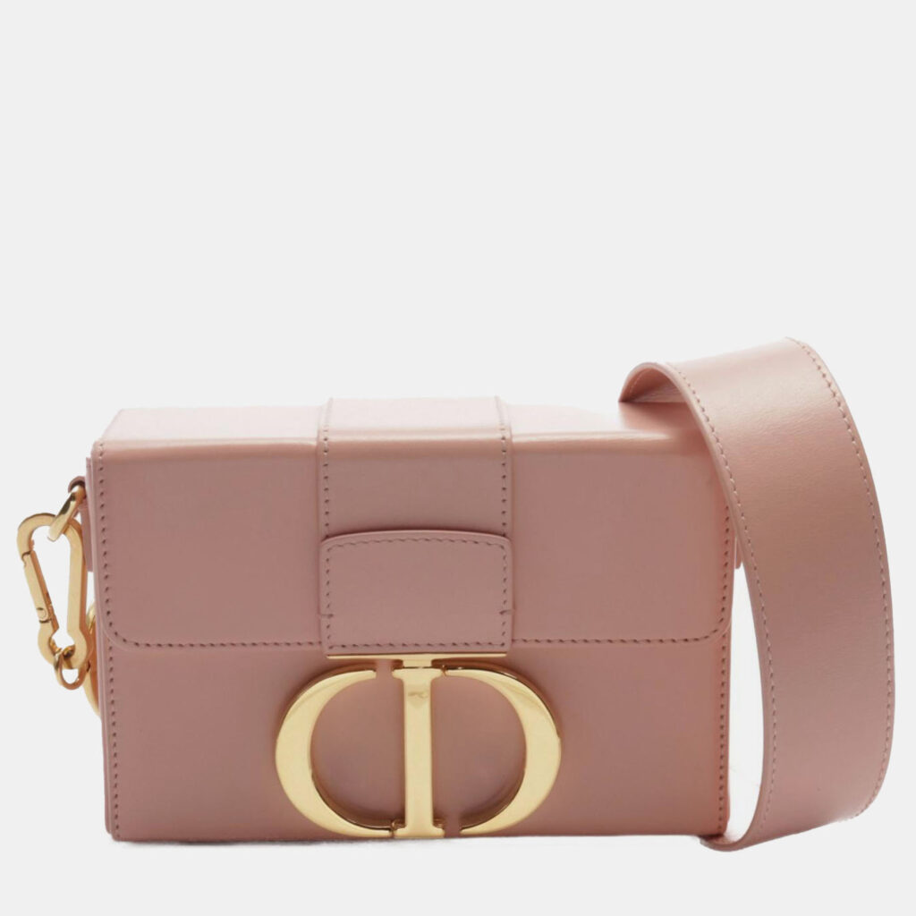Dior Pink Leather 30 Montaigne Box Bag Dior Pink Leather 30 Montaigne Box Bag