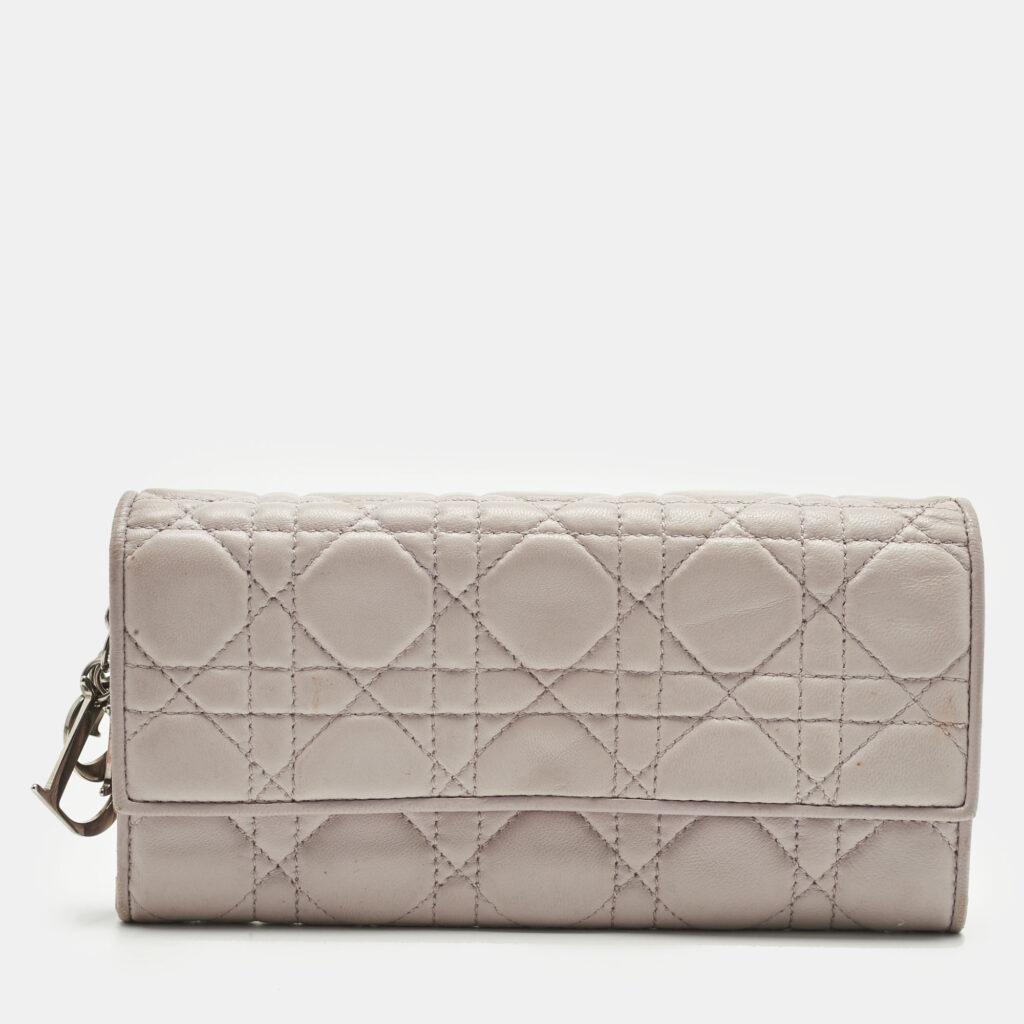Dior Light Pink Cannage Leather Lady Dior Rendezvous Wallet on Chain Dior Light Pink Cannage Leather Lady Dior Rendezvous Wallet on Chain