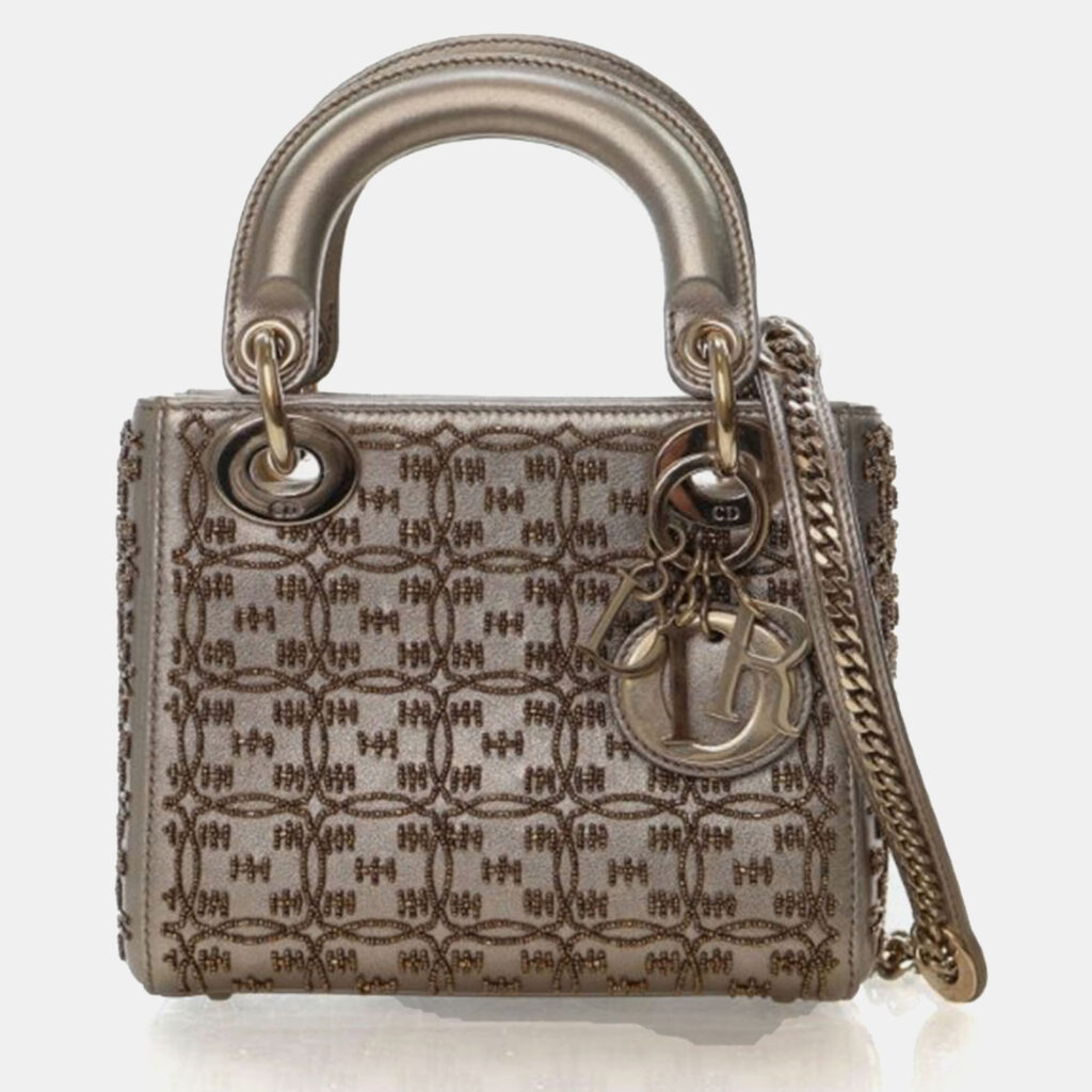 Dior Mini Beaded Lambskin Lady Dior